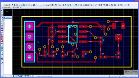 PCB Design with Proteus .